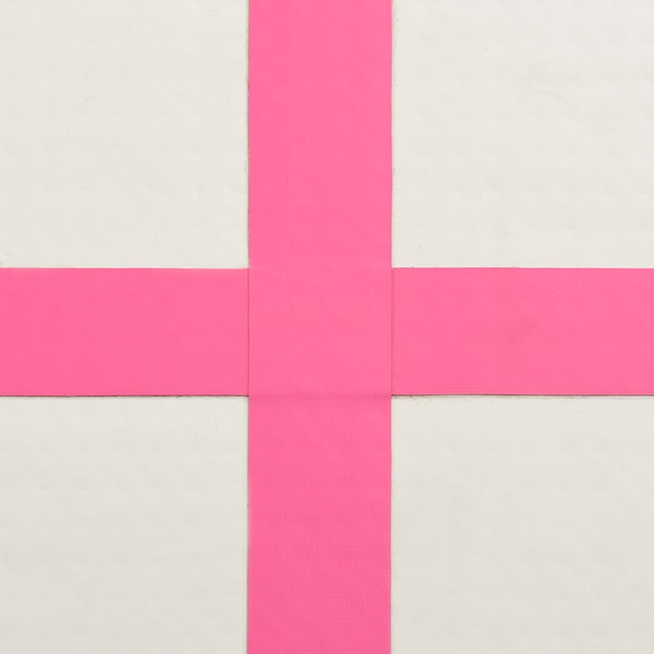 Täytettävä voimistelumatto pumpulla 200x200x10 cm PVC pinkki