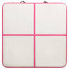 Täytettävä voimistelumatto pumpulla 200x200x15 cm PVC pinkki