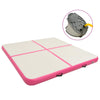 Täytettävä voimistelumatto pumpulla 200x200x20 cm PVC pinkki