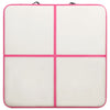 Täytettävä voimistelumatto pumpulla 200x200x20 cm PVC pinkki