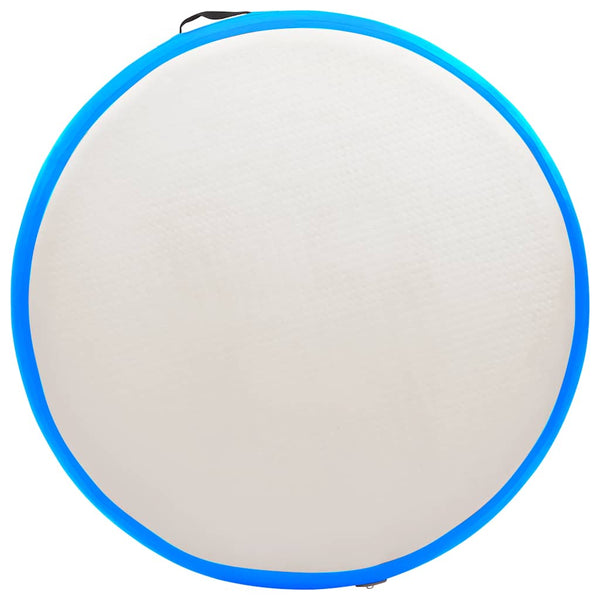 Täytettävä voimistelumatto pumpulla 100x100x10 cm PVC sininen