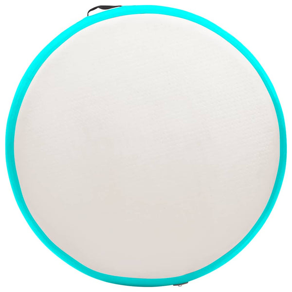 Täytettävä voimistelumatto pumpulla 100x100x15 cm PVC vihreä