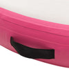 Täytettävä voimistelumatto pumpulla 100x100x20 cm PVC pinkki