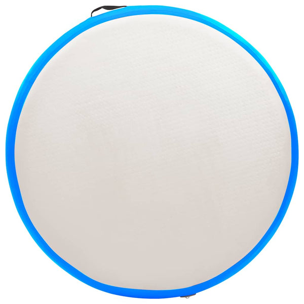 Täytettävä voimistelumatto pumpulla 100x100x20 cm PVC sininen