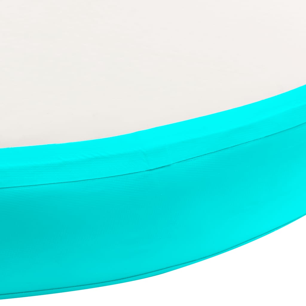 Täytettävä voimistelumatto pumpulla 100x100x20 cm PVC vihreä
