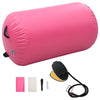 Täytettävä voimistelurulla pumpulla 100x60 cm PVC pinkki