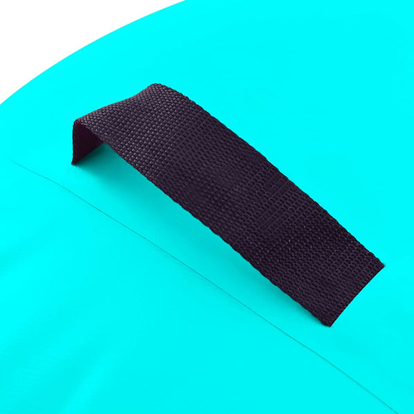 Täytettävä voimistelurulla pumpulla 100x60 cm PVC vihreä