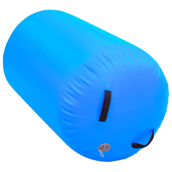 Täytettävä voimistelurulla pumpulla 100x60 cm PVC sininen