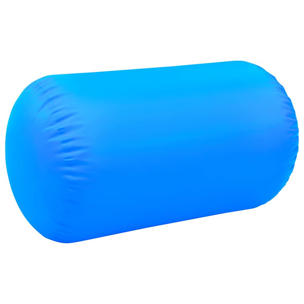 Täytettävä voimistelurulla pumpulla 100x60 cm PVC sininen