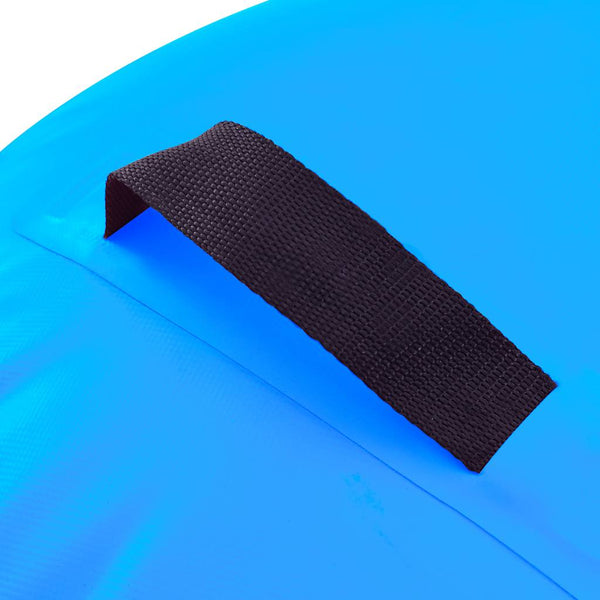 Täytettävä voimistelurulla pumpulla 100x60 cm PVC sininen