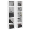 CD-hyllyt 2 kpl valkoinen 21x16x93,5 cm tekninen puu