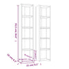 CD-hyllyt 2 kpl musta 21x16x93,5 cm tekninen puu