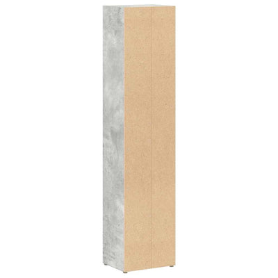 Betoninharmaa cd-hyllyt Adelahaida 21x16x93,5cm (2 kpl puinen)