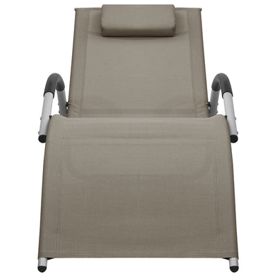 Harmaanruskea ja harmaa aurinkotuolit Ocatavian (2 kpl textilene)