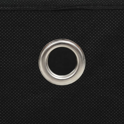 Säilytyslaatikot 4 kpl kuitukangas 28x28x28 cm musta