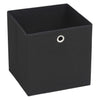 Musta säilytyslaatikot Cheta 28x28x28cm (10 kpl kuitukangas)