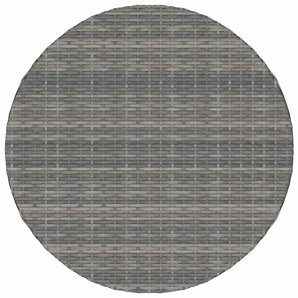 Puutarhapöytä harmaa 70x70x73 cm polyrottinki
