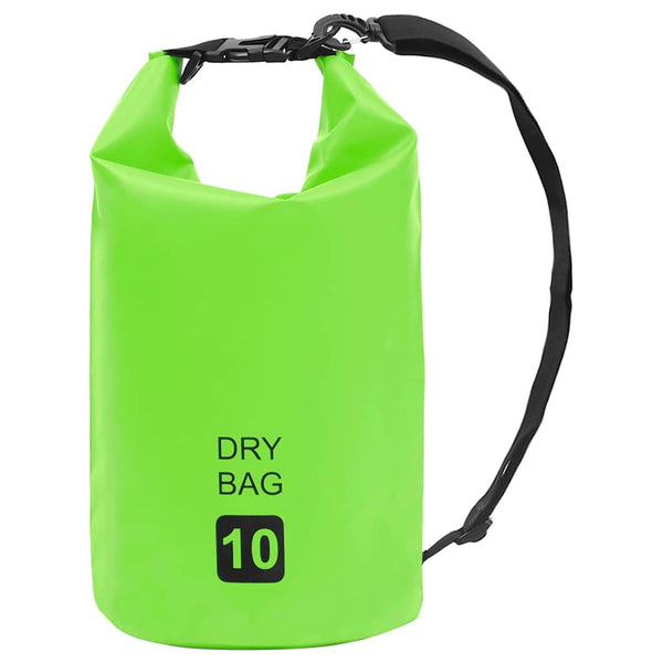 Kuivapussi vihreä 10 l PVC