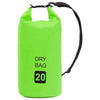 Kuivapussi vihreä 20 l PVC