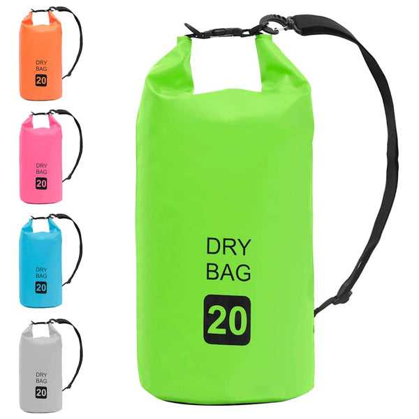 Kuivapussi vihreä 20 l PVC
