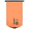 Kuivapussi vetoketjulla oranssi 30 l PVC