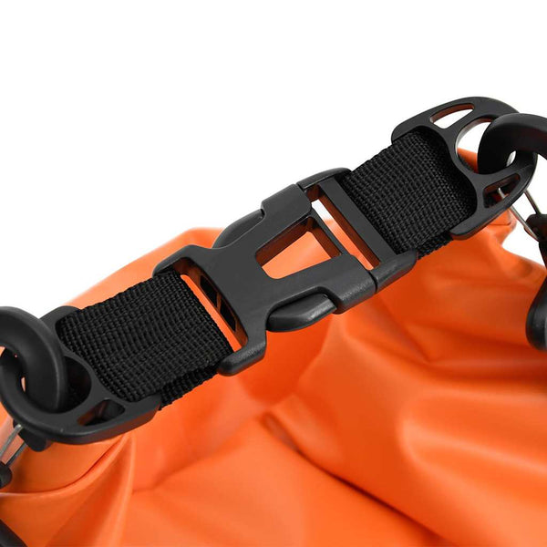 Kuivapussi vetoketjulla oranssi 30 l PVC