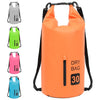Kuivapussi vetoketjulla oranssi 30 l PVC