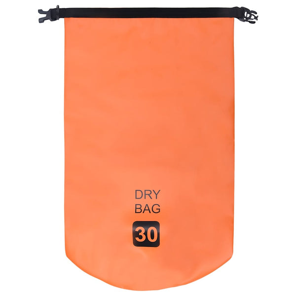 Kuivapussi oranssi 30 l PVC
