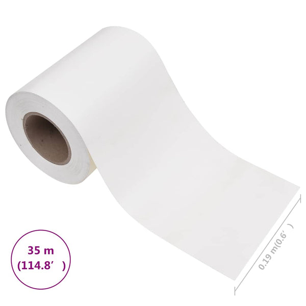 Tietosuojalista PVC 35x0,19 m Valkoinen