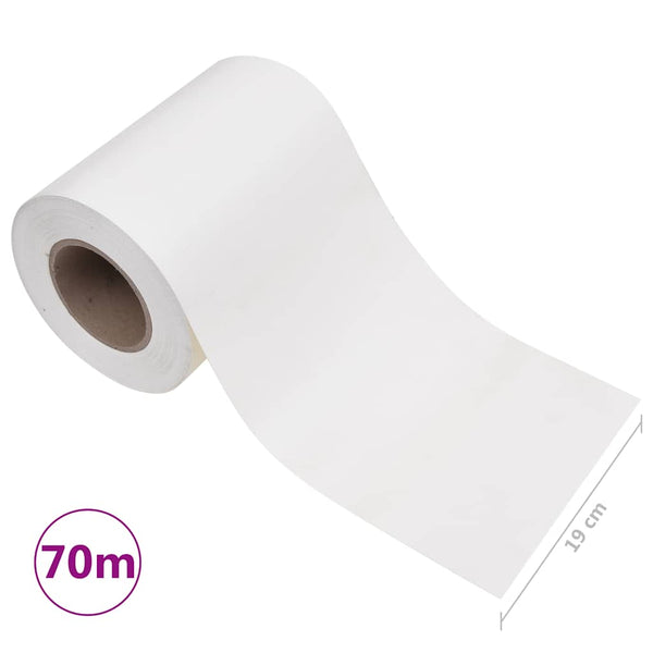 Tietosuojalista PVC 70x0,19 m Valkoinen