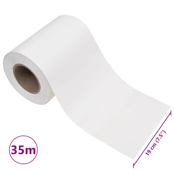 Tietosuojalistat PVC 140x0,19 m Valkoinen