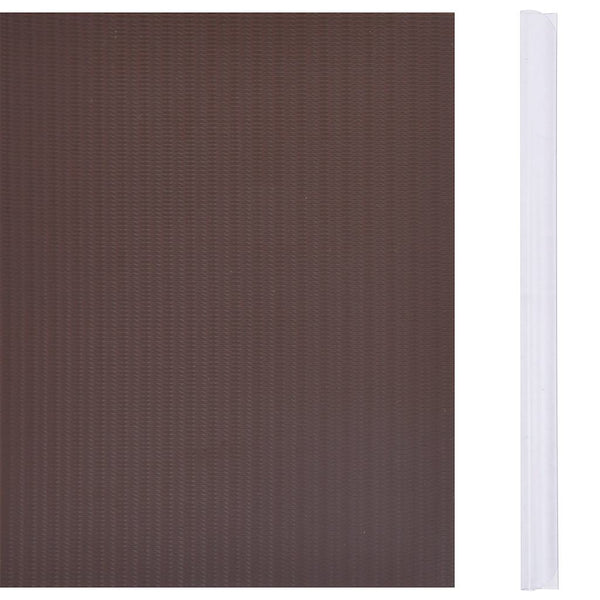 Tietosuojalistat PVC 140x0,19 m Ruskea