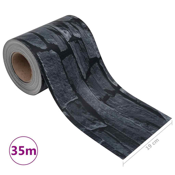 Tietosuojalista PVC 35x0,19 m kivenjäljitelmä harmaa