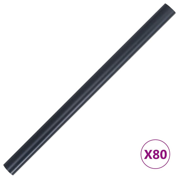 Tietosuojalistat PVC 140x0,19 m matta tummanharmaa