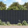 Tietosuojalistat PVC 140x0,19 m matta tummanharmaa