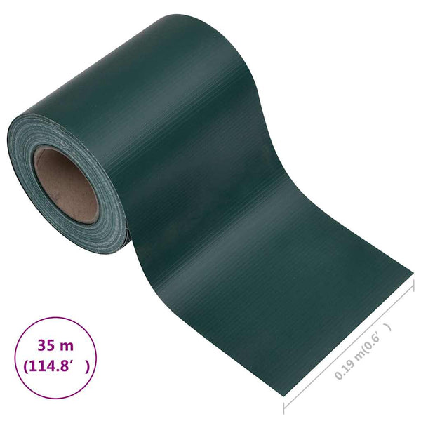 Tietosuojalista PVC 35x0,19 m mattavihreä