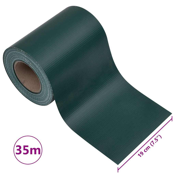 Tietosuojalistat PVC 140x0,19 m mattavihreä