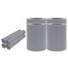 Tietosuojalistat PVC 140x0,19 m matta vaaleanharmaa