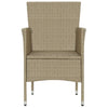 Puutarharuokatuolit 2 kpl polyrottinki beige