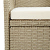 Puutarharuokatuolit 2 kpl polyrottinki beige