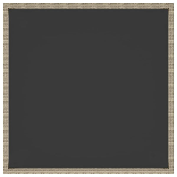 Puutarhapöytä beige 90x90x75 cm polyrottinki
