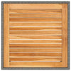 Puutarhapöytä harmaa 90x90x75 cm polyrottinki
