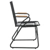 Puutarhatuolit 4 kpl musta 58x59x85,5 cm PVC rottinki