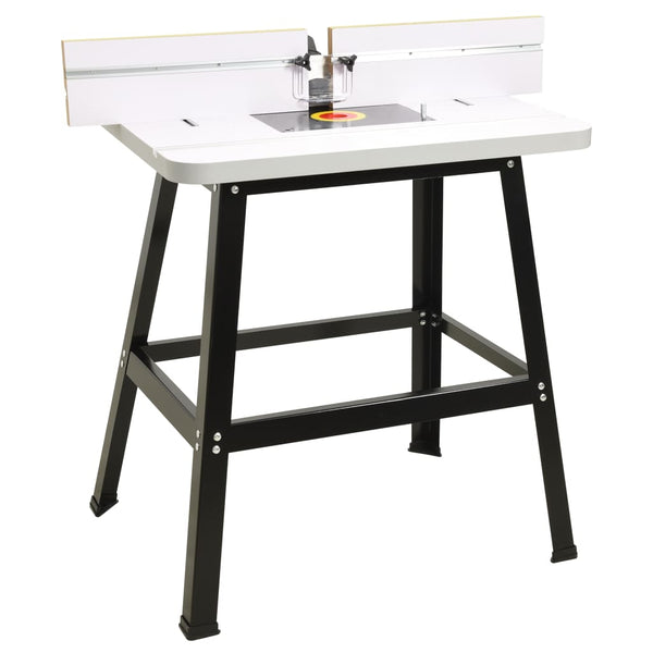 Jyrsinpöytä teräs ja MDF 81x61x88 cm