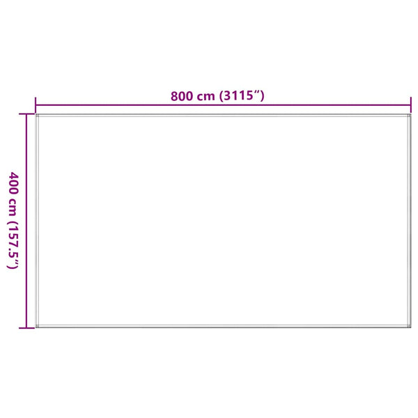 Telttamatto beige 400x800 cm HDPE