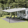 Telttamatto antrasiitti ja valkoinen 400x800 cm HDPE