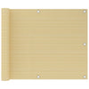 Parvekkeen suoja beige 75x300 cm HDPE