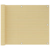Parvekkeen suoja beige 75x500 cm HDPE