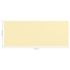 Parvekkeen suoja beige 120x300 cm HDPE