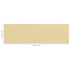 Parvekkeen suoja beige 120x400 cm HDPE